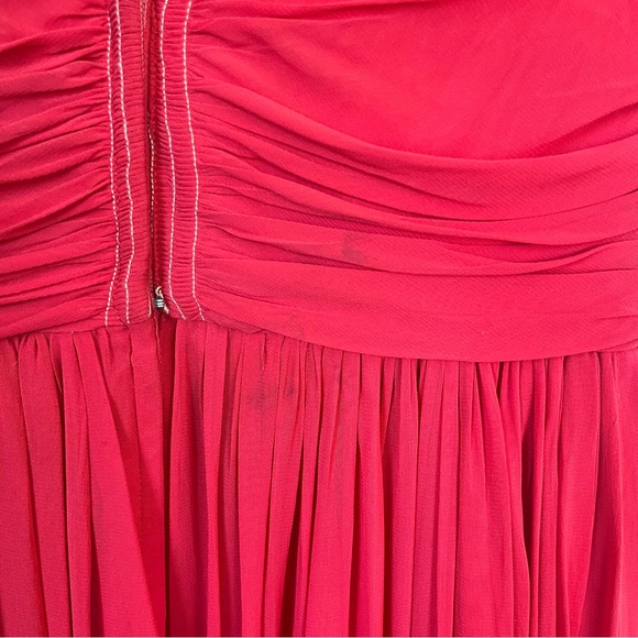 Vintage 1950s Handsewn Red Twirl Dress - Picture 5 of 7